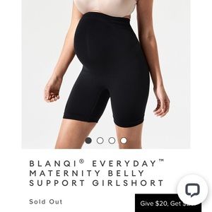 Blanqi maternity girlshort - black - XL - NWOT